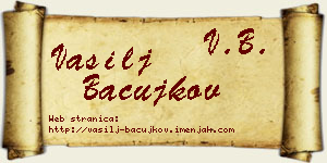 Vasilj Bačujkov vizit kartica